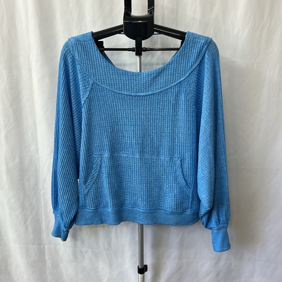 Free People Westend Thermal Long Sleeve Top Sz S - Picture 3 of 10